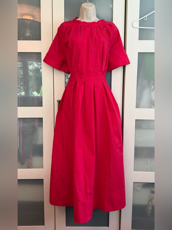 Banana Republic Dresses & Skirts - Banana Republic Hot Pink Gathered Waist Dress Large